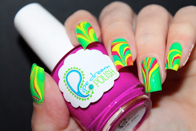 Watermarble Carnival Nail Art