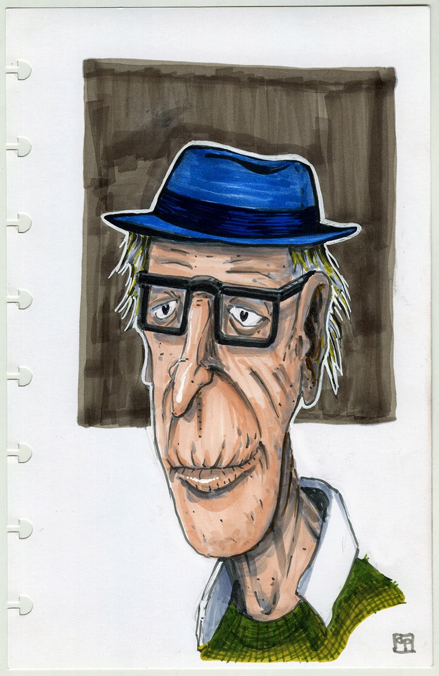 Les dessins de Daniel: Un vieux monsieur - An old man