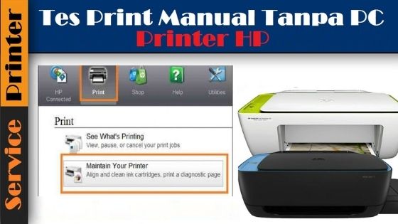 cara test printer hp