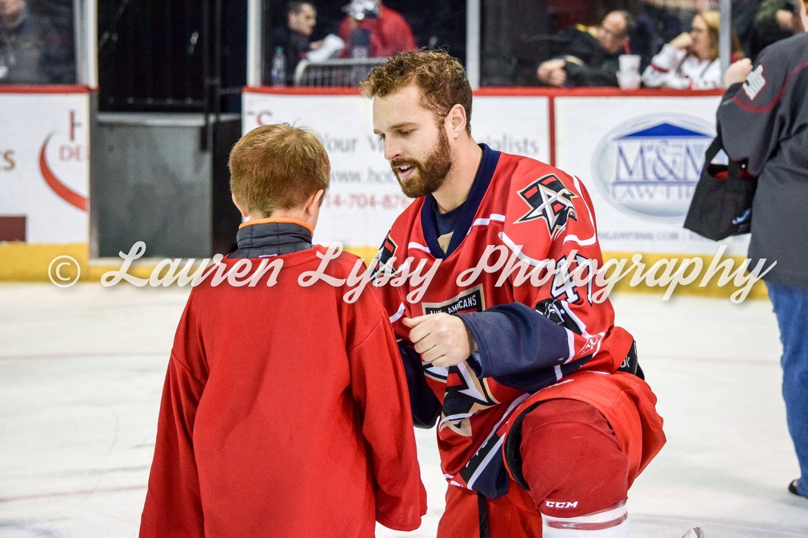 2017-18 ECHL Allen Americans #23 Alex Schoenborn Marvel Captain