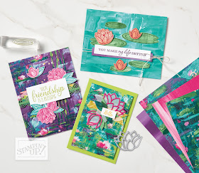 Stampin' Up! Lily Impression Designer Paper ~ 2020 Sale-a-Bration ~ Free Gift with $50 Order ~ http://juliedavison.com/shop