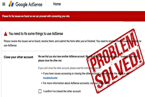 Why is Adsense Telling me You Use This Other Email Address? 