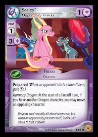 My Little Pony Scales, Opportunity Knocks Friends Forever CCG Card