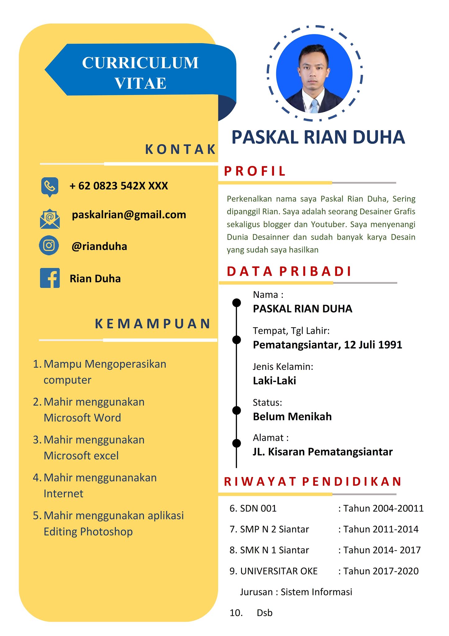 Contoh Cv Lamaran Kerja Fresh Graduate Yang Menarik Lengkap Porn Sex 