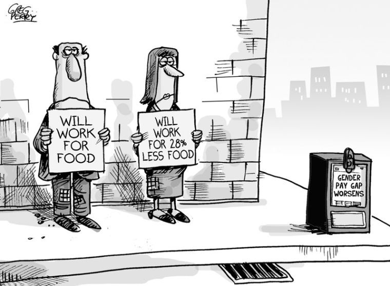 The Gender Pay Gap and Political Cartoons