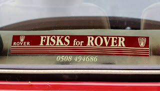 Harry R Fisk - Fisks for Rover rear window sticker