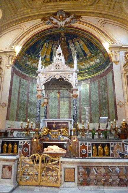 Santa Cecilia em Trastevere Sta Cecilia ciborio altar - Santa Cecilia em Trastevere