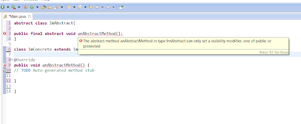 Can an abstract class be final in Java