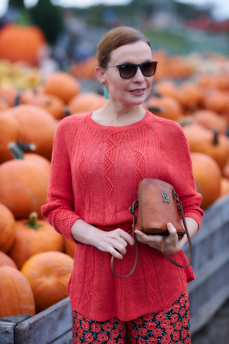 Pumpkin color outfit