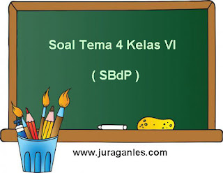 Contoh Soal Tematik Kelas 6 Tema 4 Mapel SBdP 2021