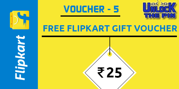 flipkart free gift card id and pin code