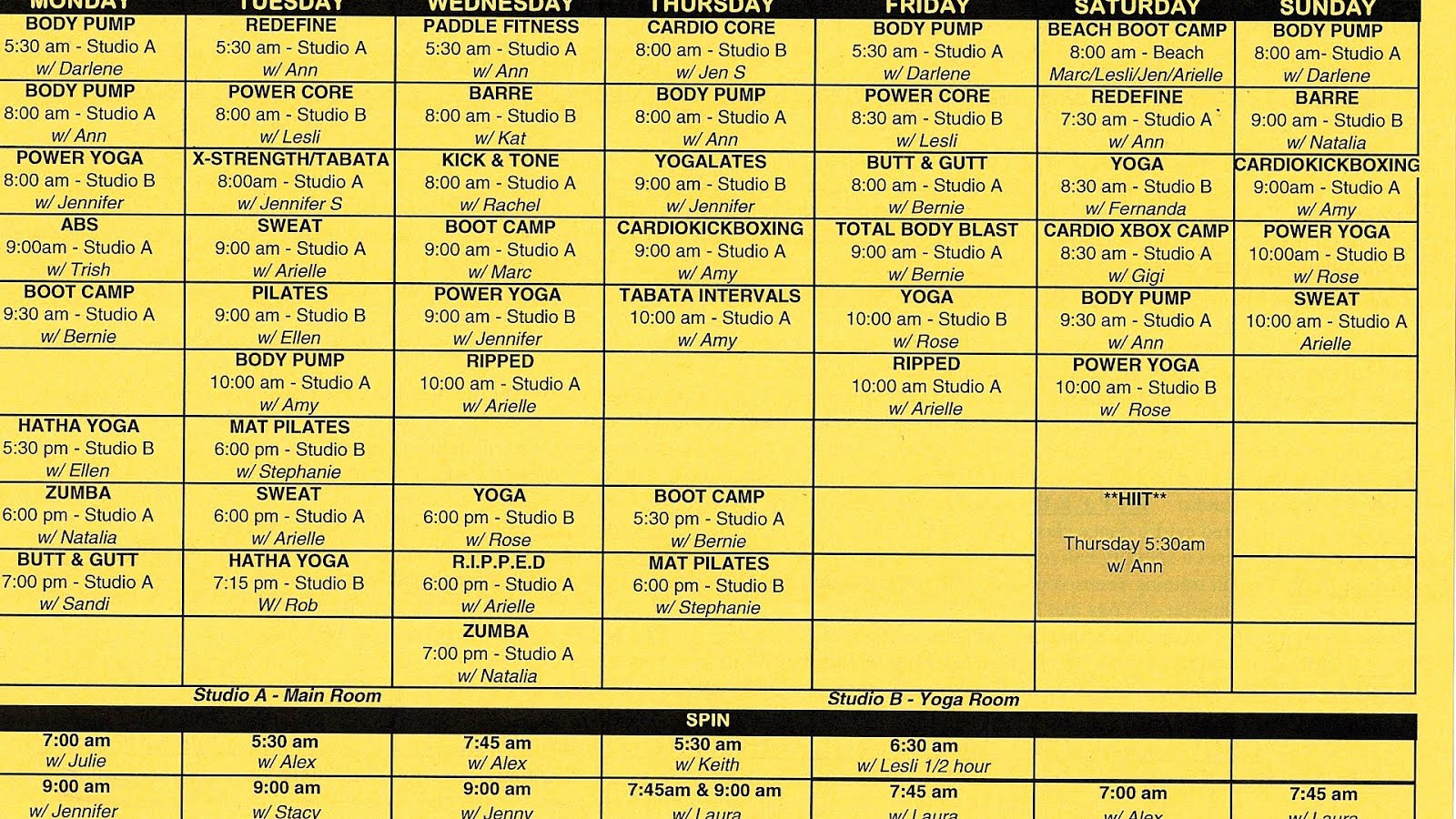 Ballston Golds Gym Schedule Gold Choices