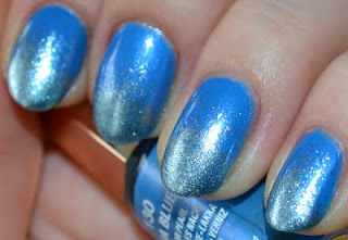 NOTD: blue&glitter