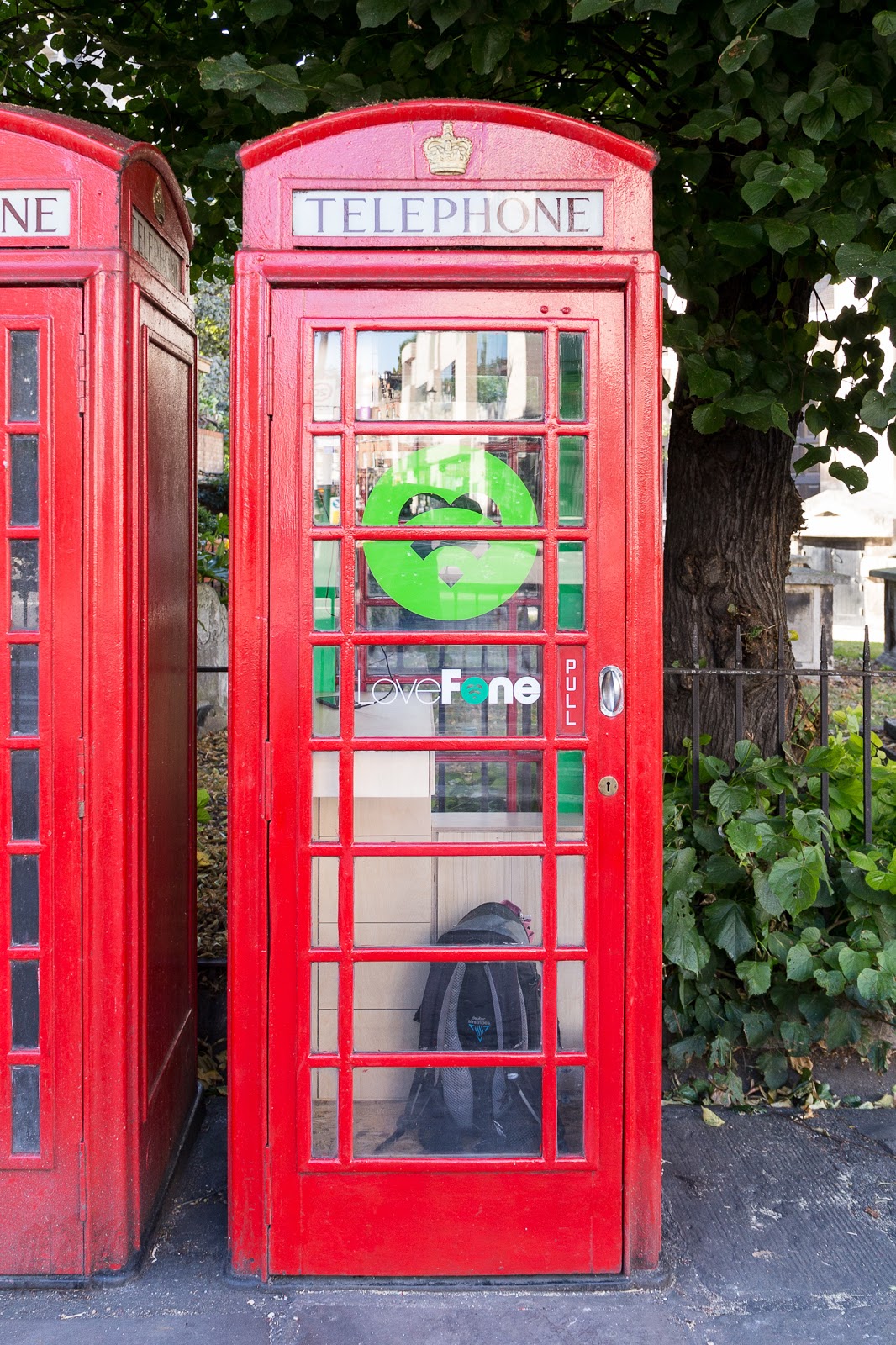 Shedworking: Telephone box shedworking
