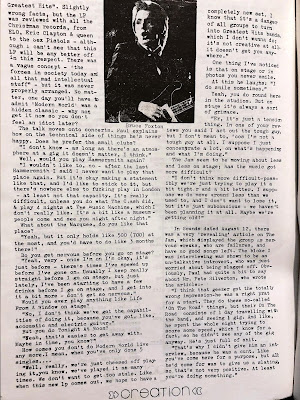 An interview with The Jam that featured in Jamming fanzine issue five part four