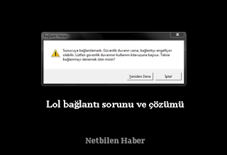 lol giriş sorunu