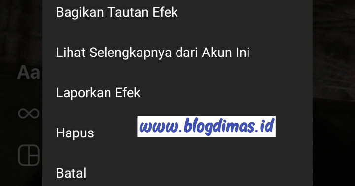 Cara Menghapus Filter IG Yang Sudah Disimpan Blog Dimas