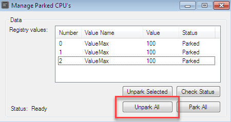 quick cpu unpark your cores quick cpu unpark your cores