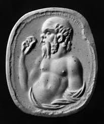 Bas-relief of Socrates
