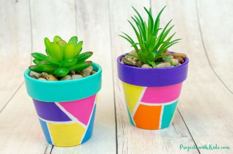 Painting Flower Pots for Kids or Adults - DIY Candy