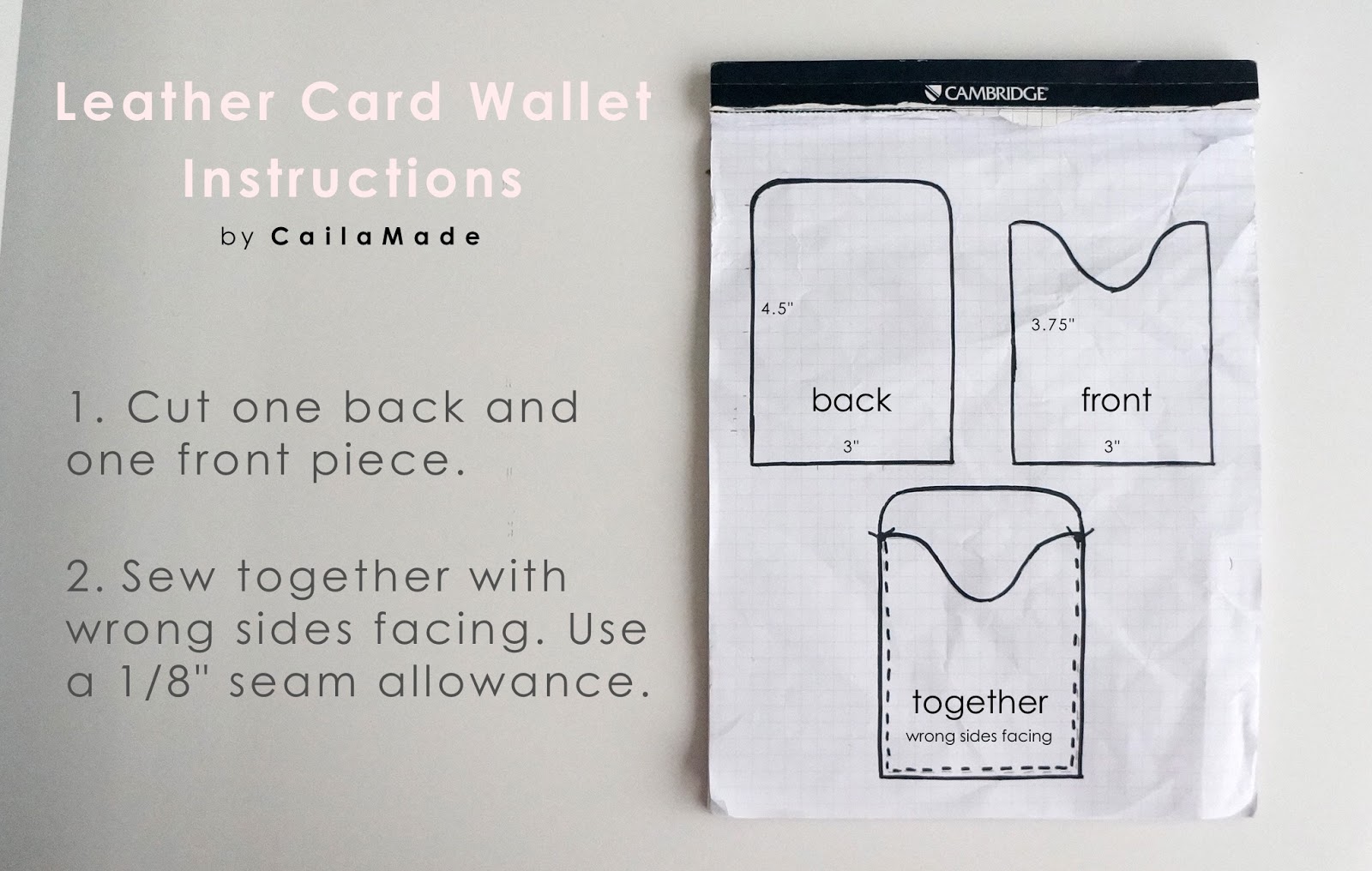 Leather Card Holders Tutorial DIY Tutorial Ideas!