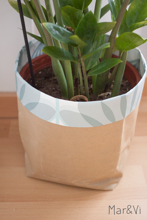 macetero de papel paso a paso