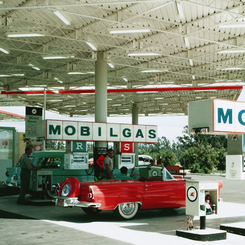 ANAHEIM HISTORICAL SOCIETY Mobil Gas Station, Anaheim 1956