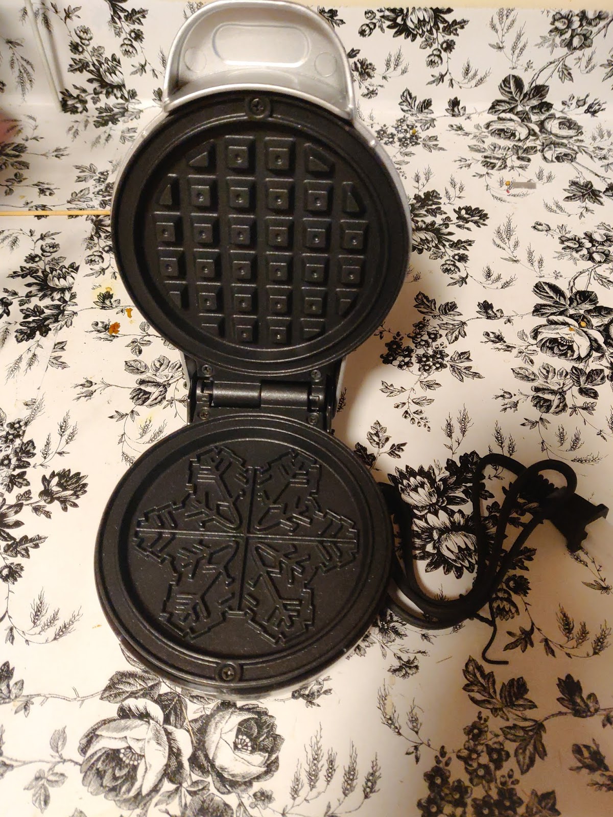 Waffles Recipe using BELLA mini snowflake waffle maker IamGeetha