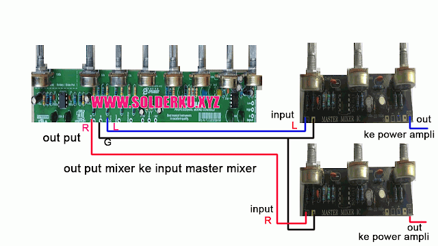 Cara Memasang Master Mixer 3 Potensio Pada Mixer Rakitan