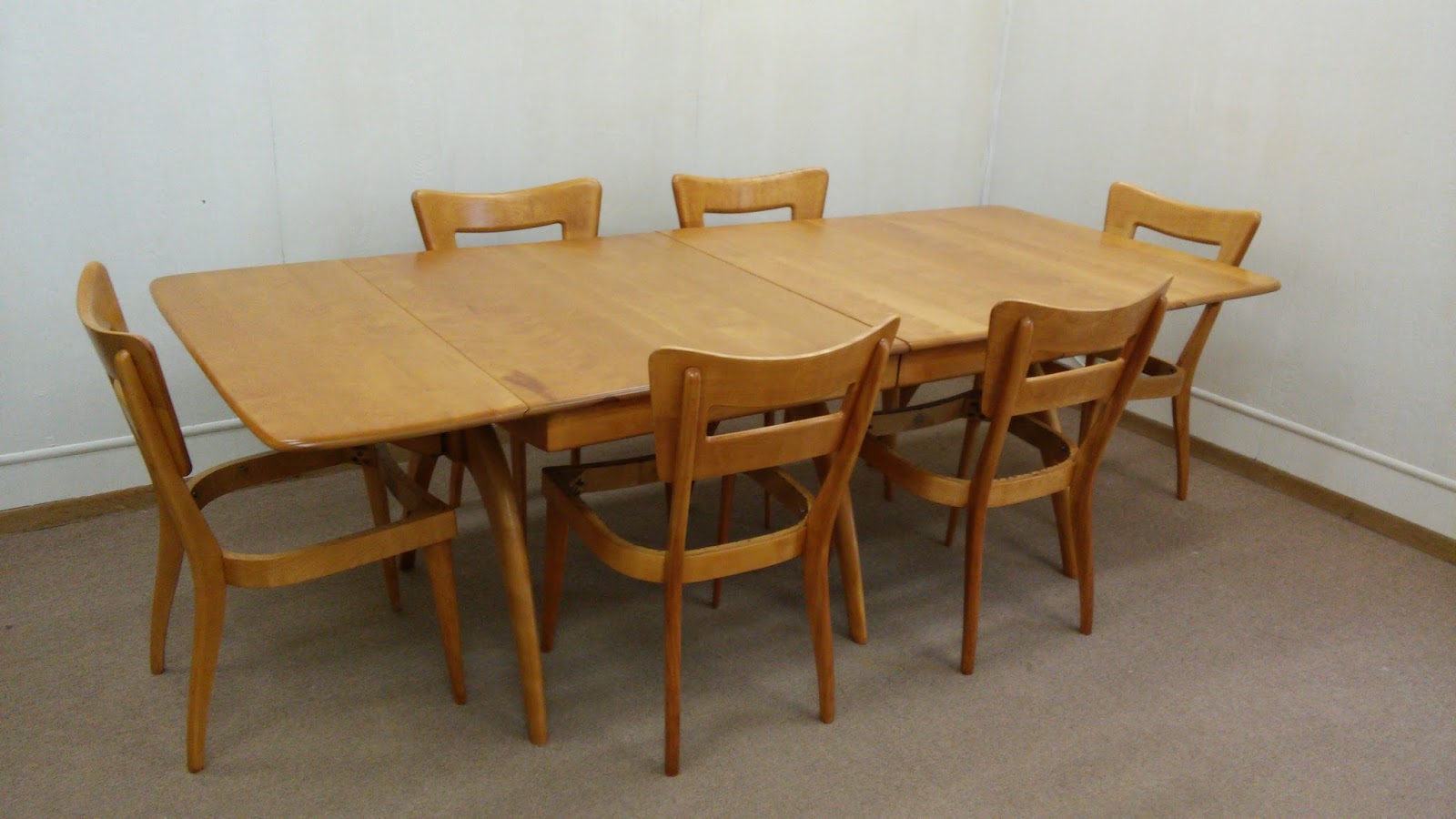 Toshmahal Before After Heywood Wakefield Dining Set Restoration Sunday April 3 2018