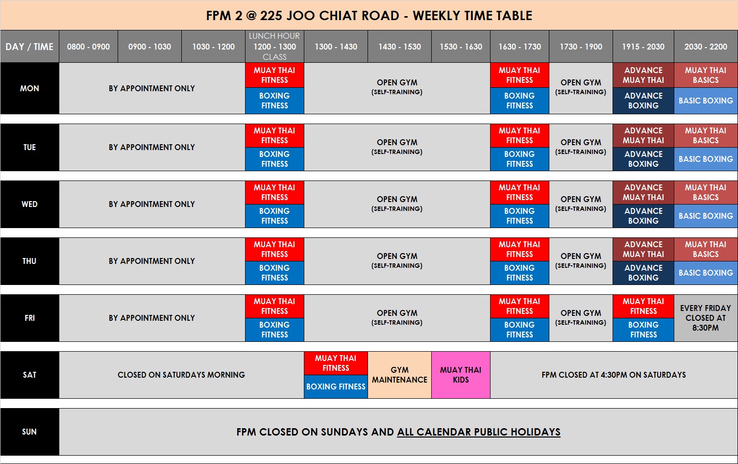 Fight ProMotion Schedule