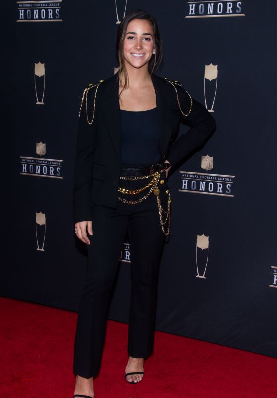 Aly Raisman Clicks At National Football League (NFL) Honors in Atlanta