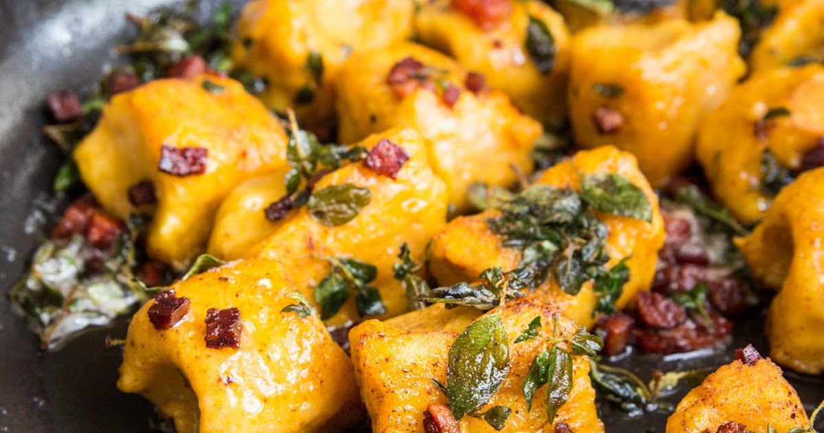 Milk and Honey Pumpkin and Nutmeg Gnocchi with Salami and Oregano Butter