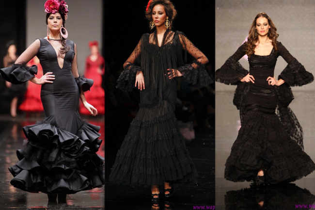 Vestidos de flamenca básicos negros