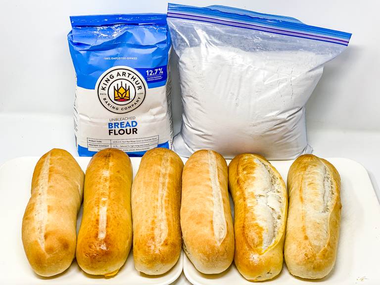 Tales of the Flowers Bread Flour versus All Purpose Flour baguette