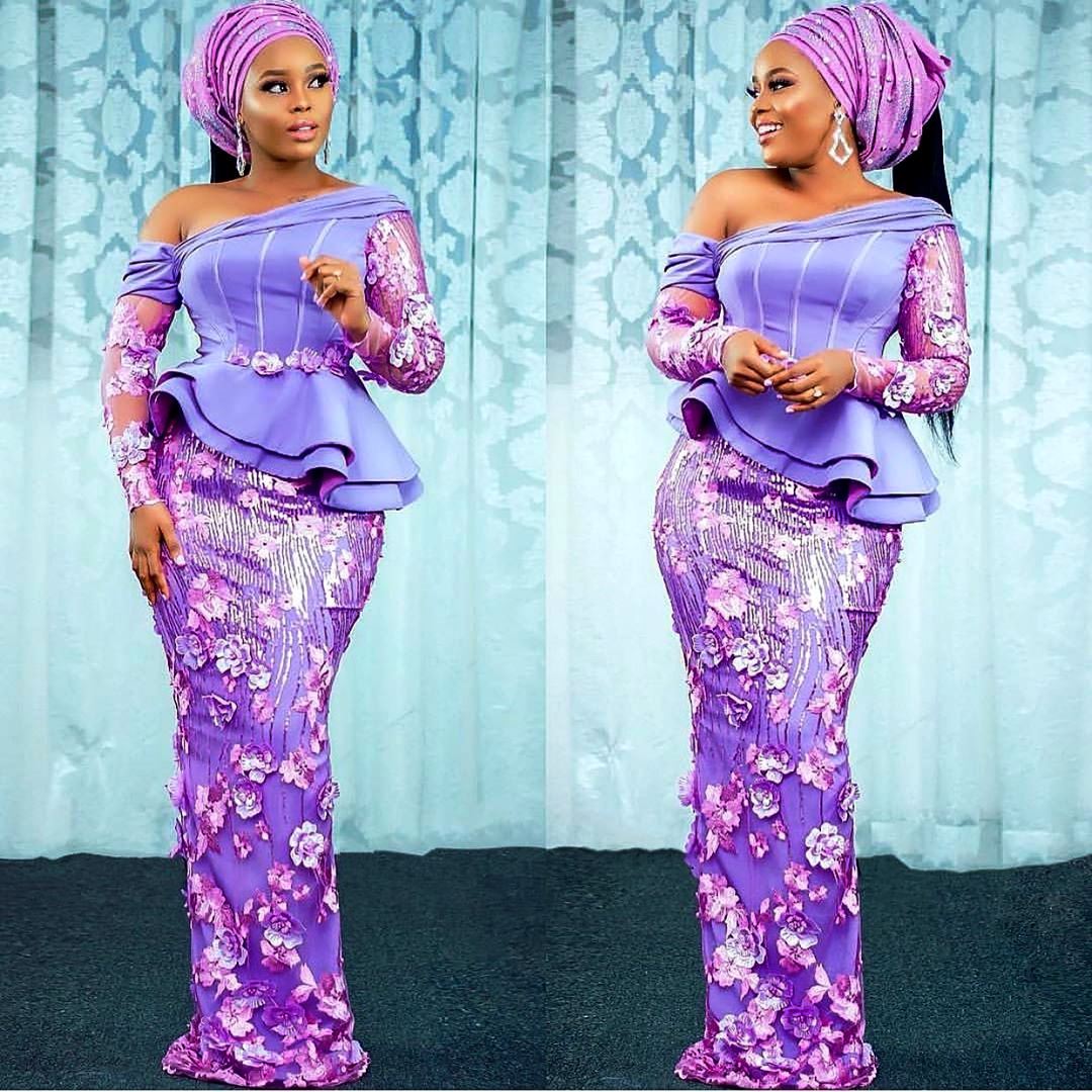 aso ebi styles for plus size ladies