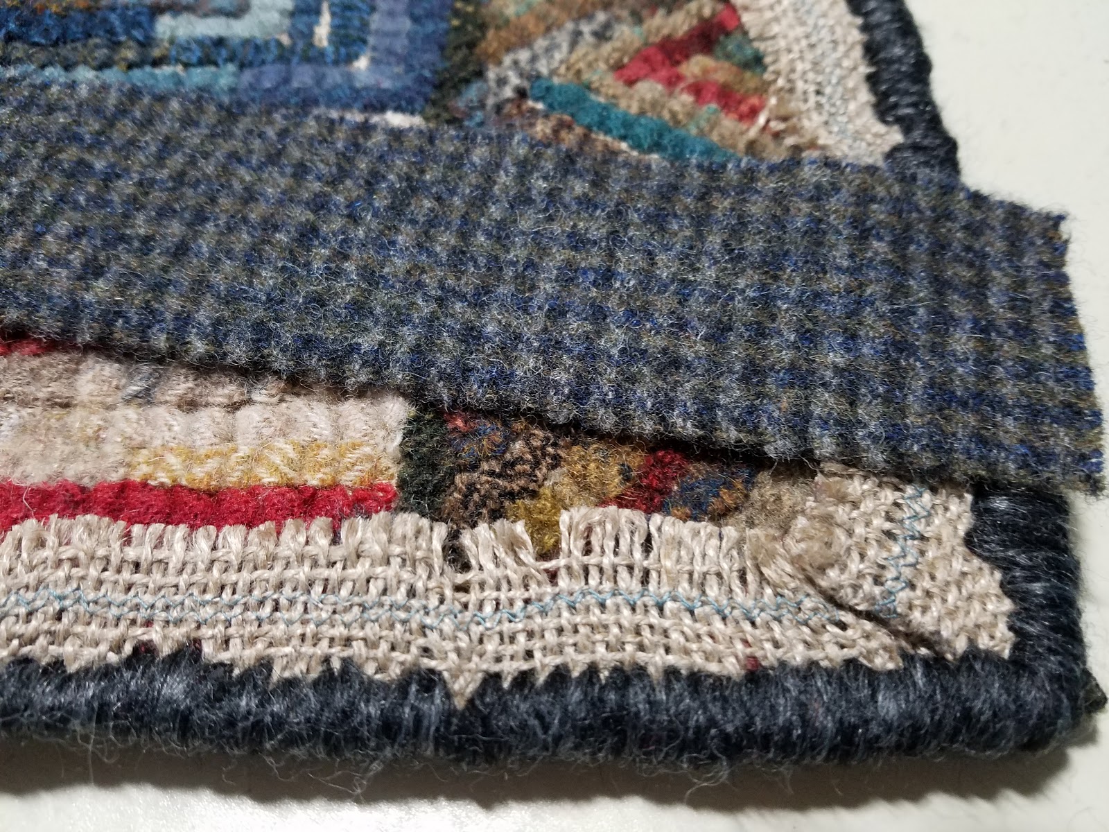 With Hook and Needle: Finishing a Small Rug