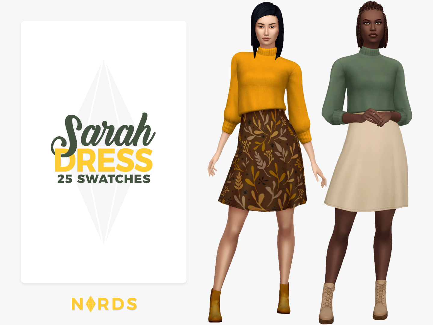 Sarah Dress 4 CC Outfit