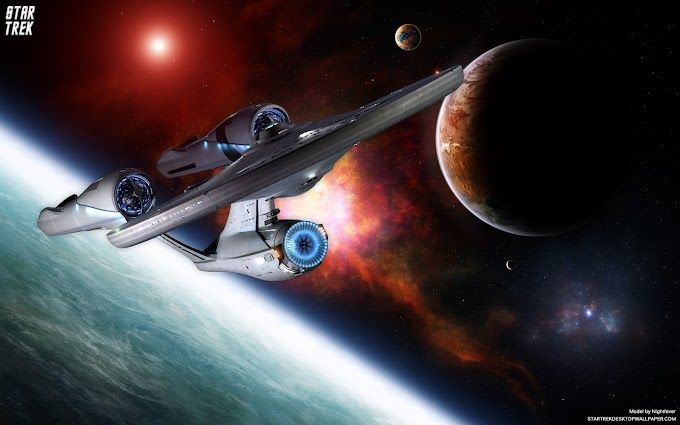 Star Trek USS Enterprise In Space Wallpaper