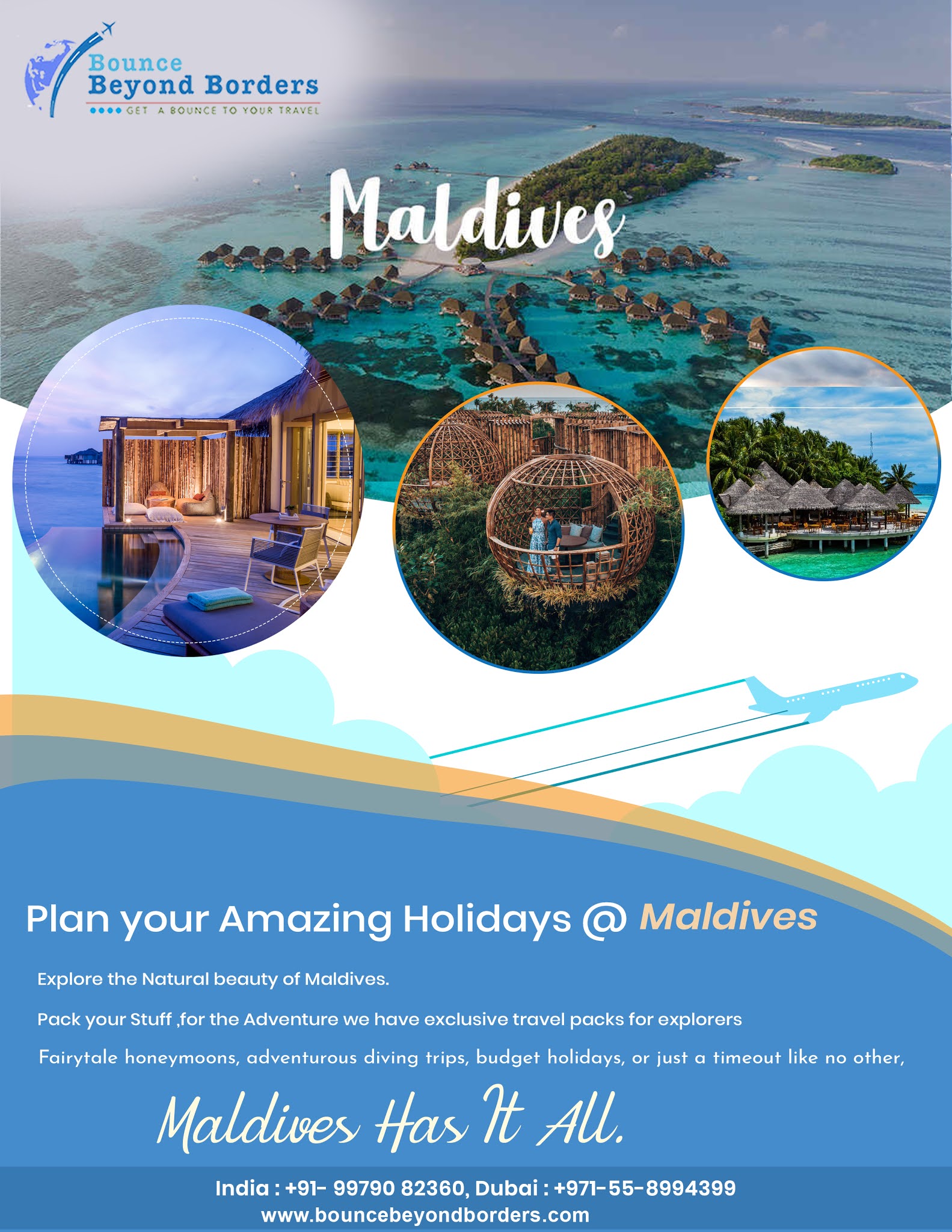 Maldives Tour Packages, Book Maldives Tour with Bounce Beyond Borders