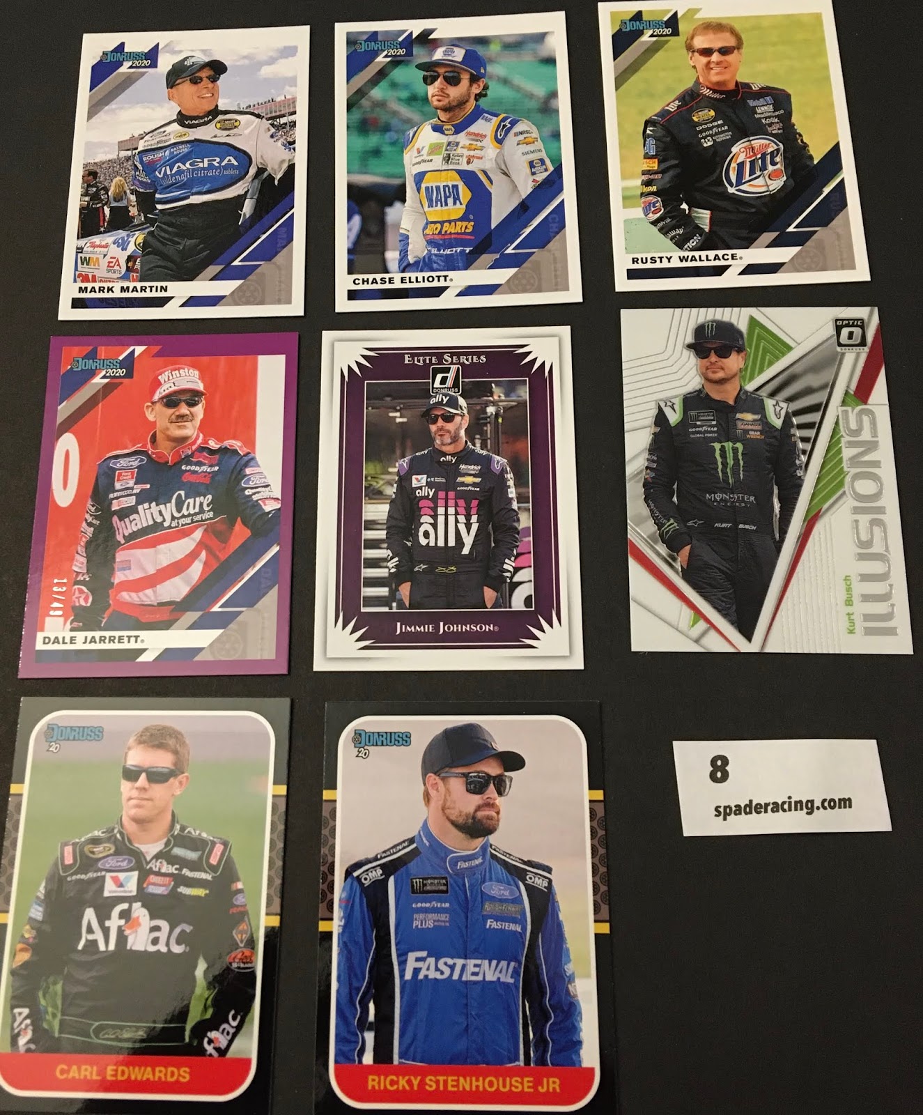 Spade Racing 2020 Donruss Panini Nascar Cards Unboxing PACK 8
