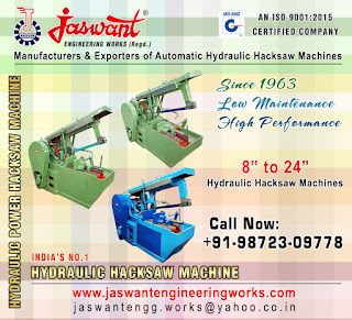 Best Hydraulic Hacksaw Machine manufacturers in India Punjab http://www.jaswantengineeringworks.com +91-9872309778