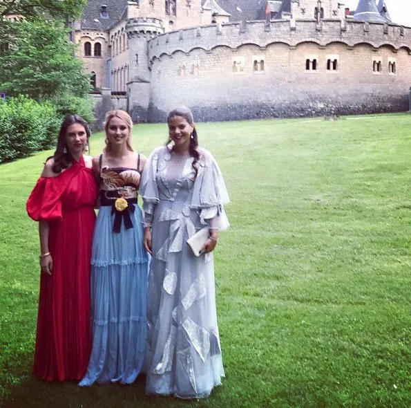 Princess Marie Chantal and Pippa Middleton wore Erdem Kenzie dress. Beatrice Borromeo, Tatiana Santo Domingo, Charlotte Casiraghi, Princess Alexandra, Prince Christian, Alessandra de Osma
