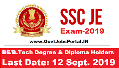 SSC JE Vacancy 2019