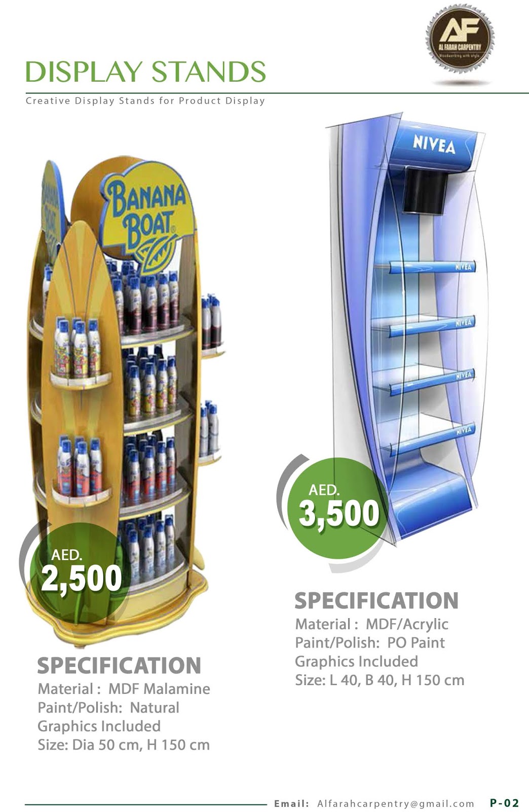 Product Promotion Display MDF And Wooden Display Stand Long Display