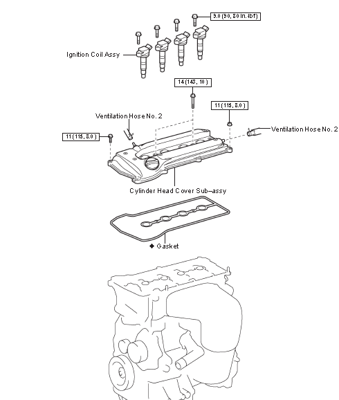 CAMSHAFT (1AZ–FE) COMPONENTS Avensis Repair Manual ...