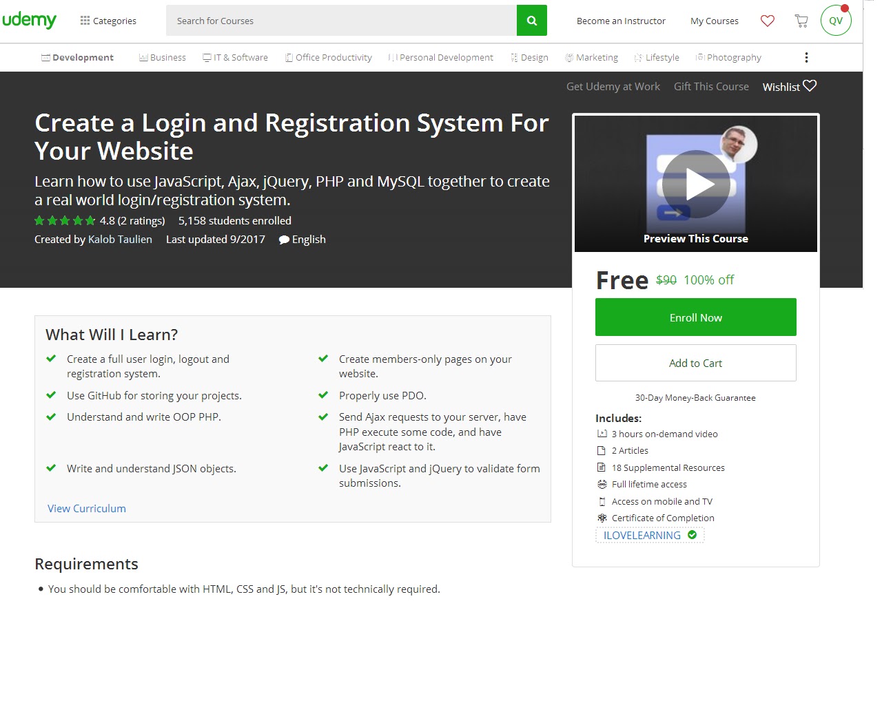 Udemy coupon code 75 off