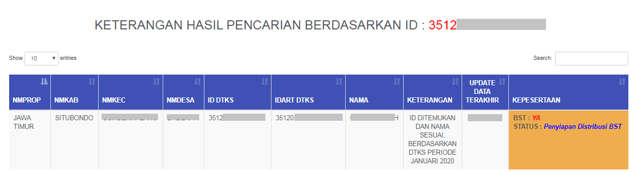 Cara cek nama-nama penerima bansos BST se-Indonesia (cekbansos.siks