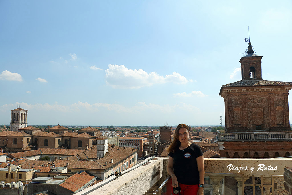 Vistas desde las terrazas del castillo d'Este de Ferrara