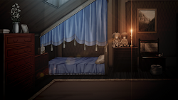 Anime Landscape: Vintage Bedroom Anime Background
